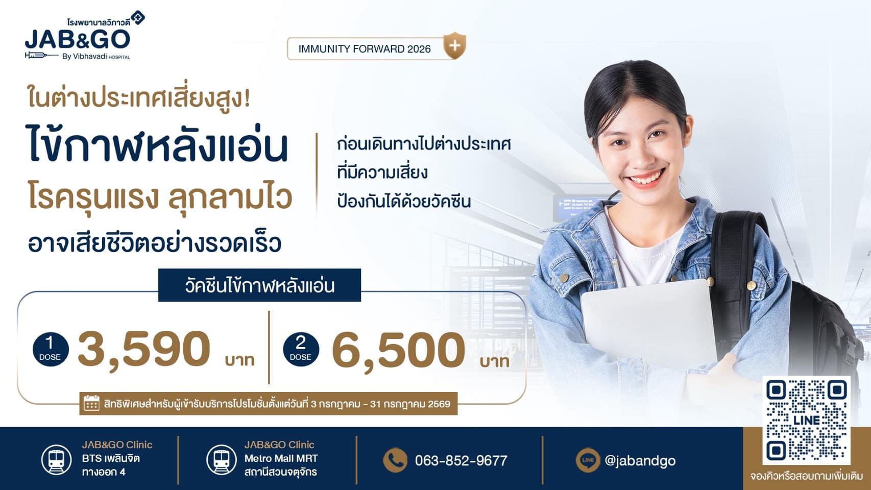 Promotion วัคซีนป้องกันไข้กาฬหลังแอ่น