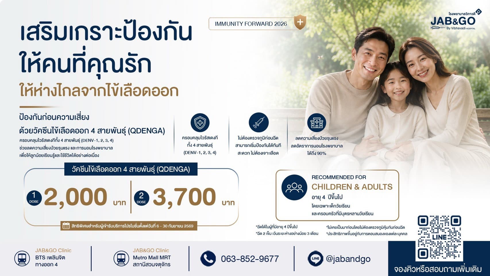 Promotion วัคซีนป้องกันไข้เลือดออก