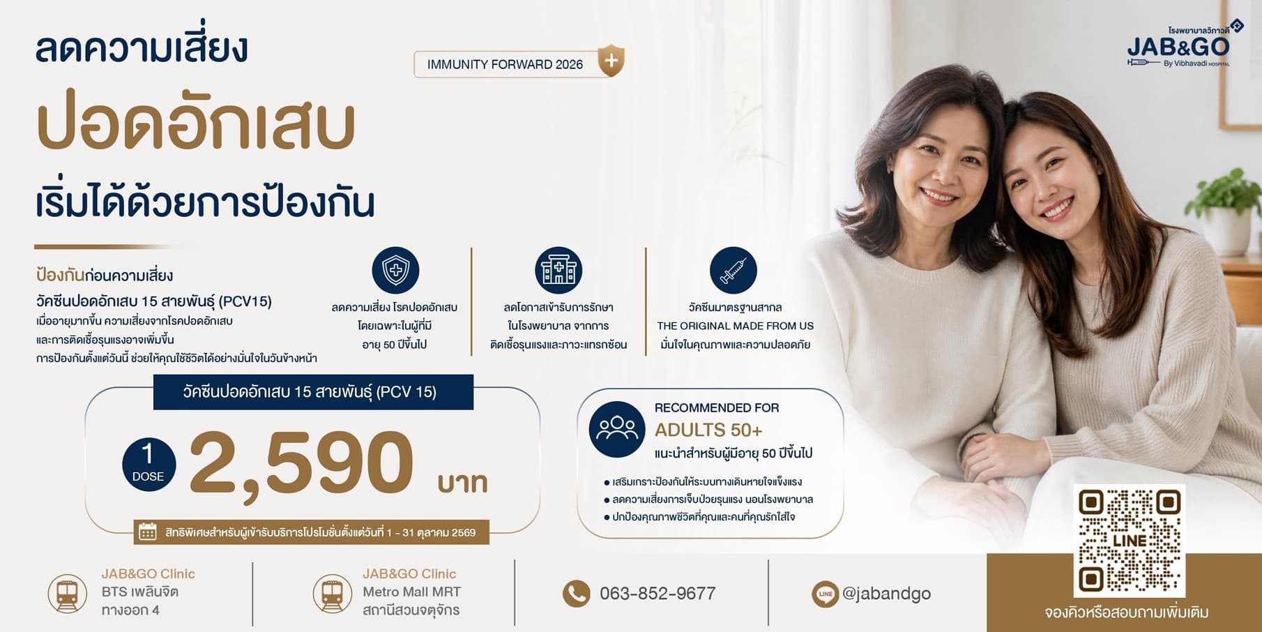 Promotion วัคซีนนิวโมคอคคัส 15 สายพันธุ์